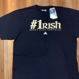 Adidas Notre dame football t shirt
